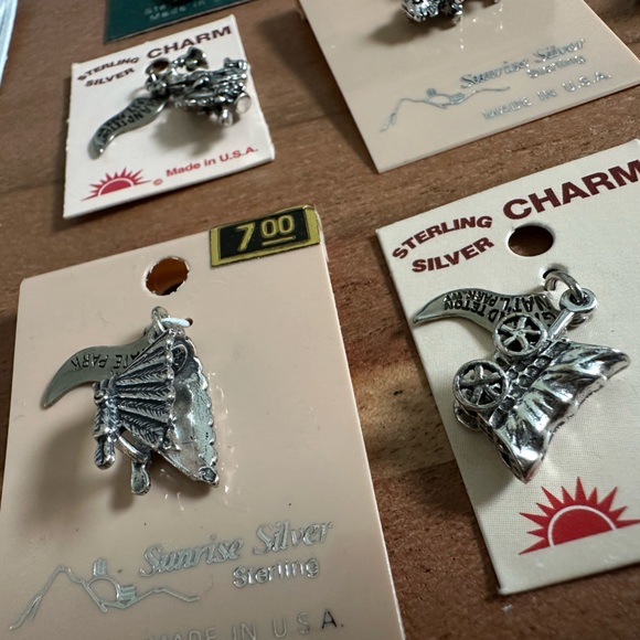 Set of 18 sterling charms from the western US states - Picture 2 of 9